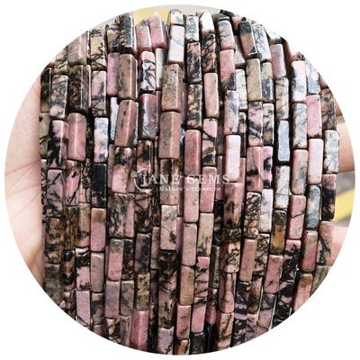 Ingrosso Genuine Perle di pietra preziosa libera Rectangular Cuboid Perle di pietra libera Spacers Accessori per gioielli Diy