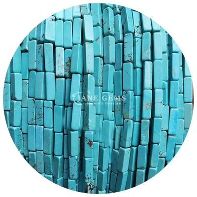 Ingrosso Genuine Perle di pietra preziosa libera Rectangular Cuboid Perle di pietra libera Spacers Accessori per gioielli Diy