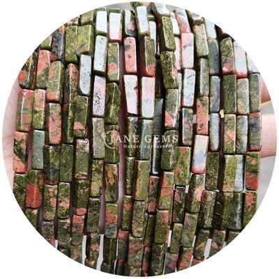 Ingrosso Genuine Perle di pietra preziosa libera Rectangular Cuboid Perle di pietra libera Spacers Accessori per gioielli Diy