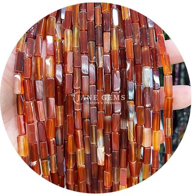 Ingrosso Genuine Perle di pietra preziosa libera Rectangular Cuboid Perle di pietra libera Spacers Accessori per gioielli Diy