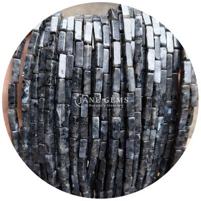 Ingrosso Genuine Perle di pietra preziosa libera Rectangular Cuboid Perle di pietra libera Spacers Accessori per gioielli Diy