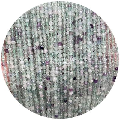 Perle di gemme cristallo naturale facciata rotonda forma piccola amazzonica apatite fili di perle sciolte per braccialetti
