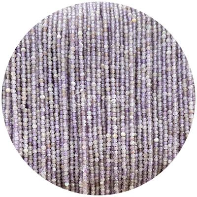 Perle di gemme cristallo naturale di facce rotonde di forma piccola lapis lazuli ametista fili di perle sciolte per braccialetti