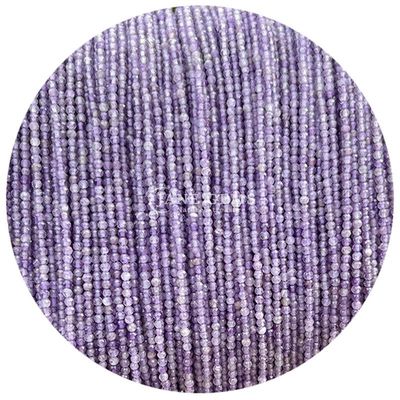 Perle di gemme cristallo naturale di facce rotonde di forma piccola lapis lazuli ametista fili di perle sciolte per braccialetti