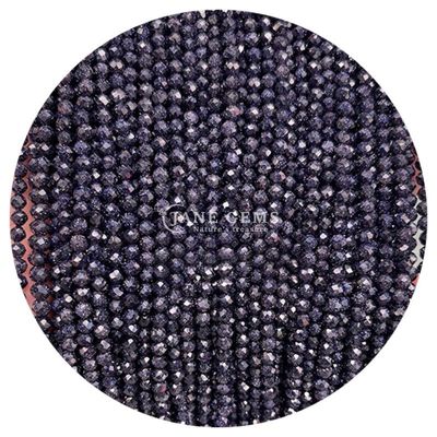 Perle di gemme cristallo naturale di facce rotonde di forma piccola pietra di sabbia blu labradorite fili di perle sciolte per braccialetti