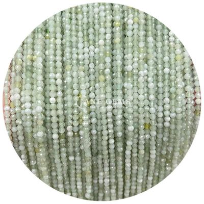 Gems Bead Natural Crystal Faceted Round Shape Small White Jade Howlite Loose Bead Strands per braccialetti
