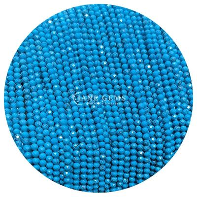Perle di gemme cristallo naturale facce rotonde forma piccola dalmata giaspo rubino zoisite fili di perle sciolte per braccialetti