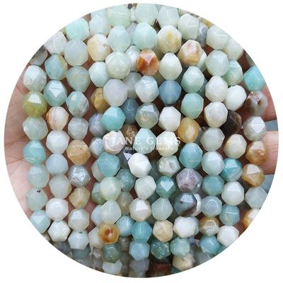 Ingrosso per gioielleria di pietre preziose di cristallo naturale perle a facce a facce accessori per perle di pietra sciolte per le gioiellerie