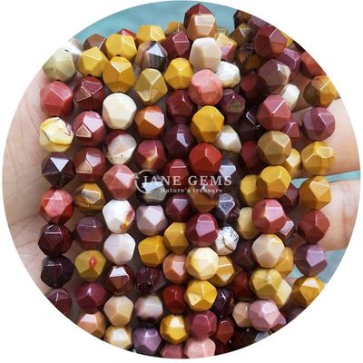 Ingrosso per gioielleria di pietre preziose di cristallo naturale perle a facce a facce accessori per perle di pietra sciolte per le gioiellerie