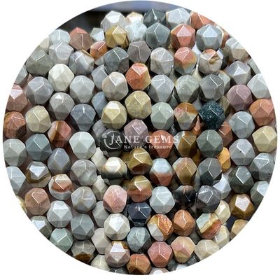 Ingrosso per gioielleria di pietre preziose di cristallo naturale perle a facce a facce accessori per perle di pietra sciolte per le gioiellerie