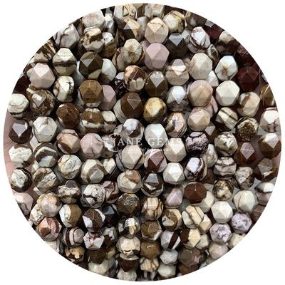 Ingrosso per gioielleria di pietre preziose di cristallo naturale perle a facce a facce accessori per perle di pietra sciolte per le gioiellerie