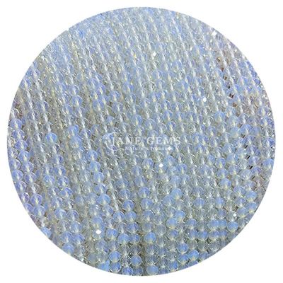 Perle di gemme cristallo naturale facce rotonde di forma piccola citrino pietra solare fili di perle sciolte per braccialetti