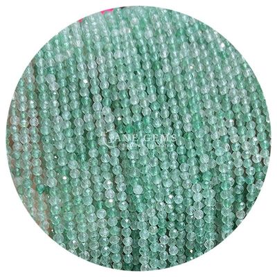 Perle di gemme cristalline naturali di facce rotonde di forma piccola Morganite nero Rutilato Quarzo fili di perle sciolte per braccialetti