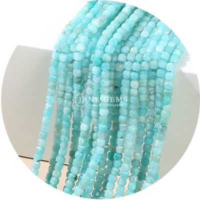 Ingrosso per le perline di pietra libera naturale cristallo reale gemma libera perline quadrate cubo libera perline per la produzione di braccialetti