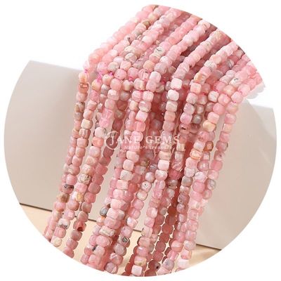 Ingrosso per le perline di pietra libera naturale cristallo reale gemma libera perline quadrate cubo libera perline per la produzione di braccialetti