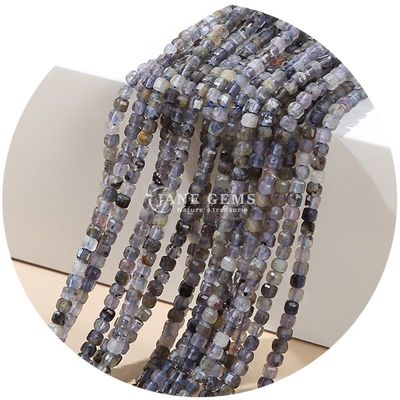 Ingrosso di cristallo naturale gemma perline sfuse quadrate cubo perline sfuse ametista turmalina perline per gioielli