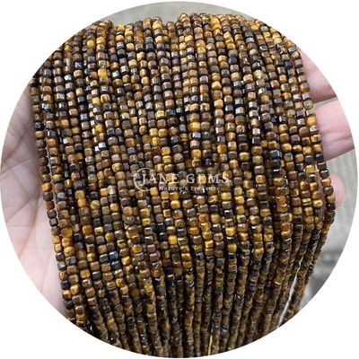 Ingrosso di cristallo naturale gemma perline sfuse quadrate cubo perline sfuse ametista turmalina perline per gioielli