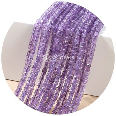 Ingrosso di cristallo naturale gemma perline sfuse quadrate cubo perline sfuse ametista turmalina perline per gioielli