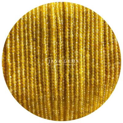 Diversi tipi di gemme di calcedonia perla cristallo naturale facce di abaco forma di piccole perline sciolte per braccialetti