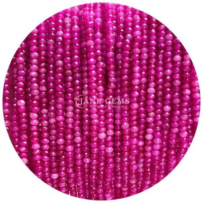 Diversi tipi di gemme di calcedonia perla cristallo naturale facce di abaco forma di piccole perline sciolte per braccialetti