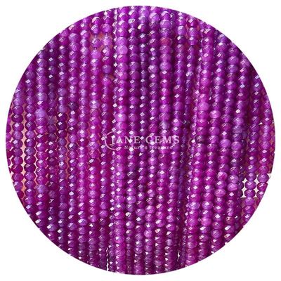 Diversi tipi di gemme di calcedonia perla cristallo naturale facce di abaco forma di piccole perline sciolte per braccialetti