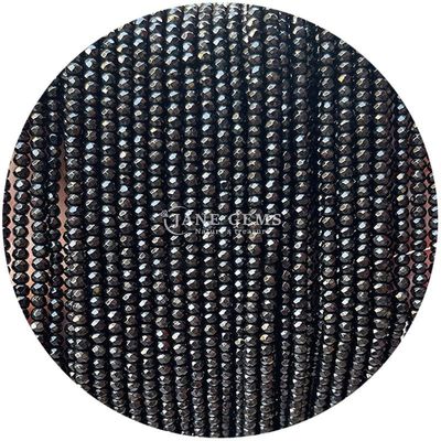 Bianco nero calcedonia gemme perla cristallo naturale facce di abaco forma di piccole perline sciolte per braccialetti