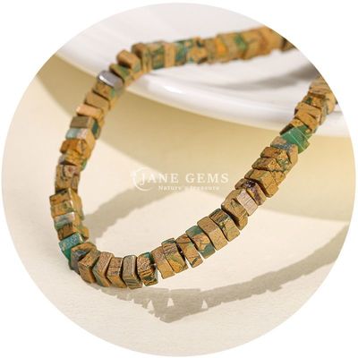 Grossista perline libere di giada naturale perline libere di opale bianco reale perline libere di opal quadrato a fetta forma libera perline spazzatori per gioielli fai da te