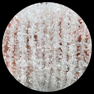 Quarzo trasparente Ametista Gemme Perla Cristallo naturale Forma irregolare Scheletro di ghiaia Pietra sciolta perla fili per braccialetti