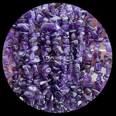Quarzo trasparente Ametista Gemme Perla Cristallo naturale Forma irregolare Scheletro di ghiaia Pietra sciolta perla fili per braccialetti