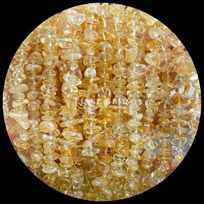 Citrino Nero Gemme Rutilate Perla Cristallo Naturale Forma Irregolare Scheggia Ghiaia Pietra Perla Libera Stringhe Per Braccialetti