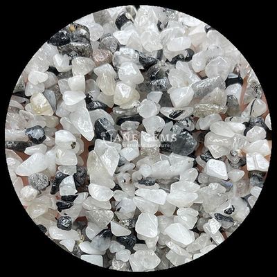 Citrino Nero Gemme Rutilate Perla Cristallo Naturale Forma Irregolare Scheggia Ghiaia Pietra Perla Libera Stringhe Per Braccialetti