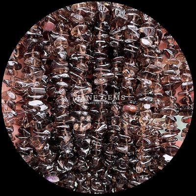 Citrino Nero Gemme Rutilate Perla Cristallo Naturale Forma Irregolare Scheggia Ghiaia Pietra Perla Libera Stringhe Per Braccialetti