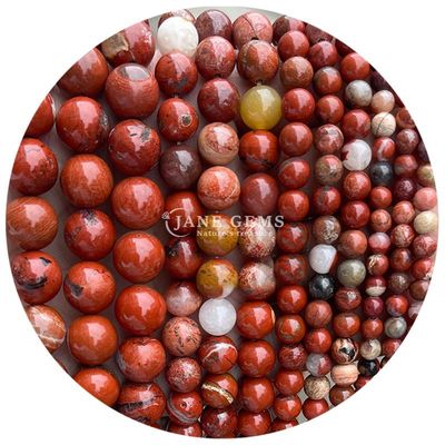 Ingrosso di pietra naturale giaspio perline sferiche sferiche 8mm labradorite perline sferiche rosa quarzo perline sferiche spazzatori per gioielli