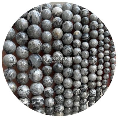 Ingrosso di pietra naturale giaspio perline sferiche sferiche 8mm labradorite perline sferiche rosa quarzo perline sferiche spazzatori per gioielli