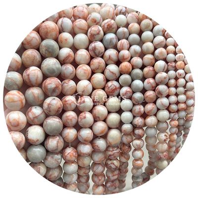 Ingrosso di pietra naturale giaspio perline sferiche sferiche 8mm labradorite perline sferiche rosa quarzo perline sferiche spazzatori per gioielli