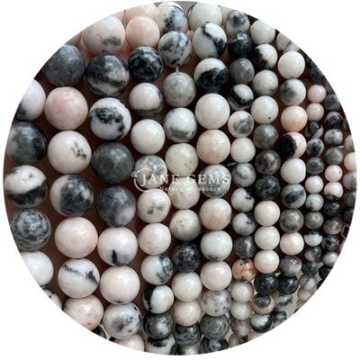 Ingrosso per gioielli di pietra naturale perline rotonde 8 mm rosa zebra giaspero perline rotonde turmalina