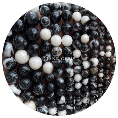 Ingrosso per gioielli di pietra naturale perline rotonde 8 mm rosa zebra giaspero perline rotonde turmalina