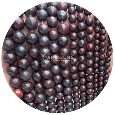 Ingrosso per gioielli di pietra naturale perline rotonde 8 mm rosa zebra giaspero perline rotonde turmalina