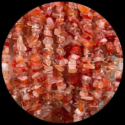 Agata rossa gemme perle cristallo naturale di forma irregolare scheggia ghiaia pietra sciolta perle fili per braccialetti