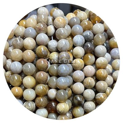Ingrosso di gemme naturali perline rotonde 8 mm perline a sfera di ematite perline a sfera di lava perline a sfera di agata perline spazzatrici per gioielli M