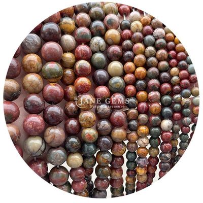 Ingrosso di gemme naturali perline rotonde 8 mm perline a sfera di ematite perline a sfera di lava perline a sfera di agata perline spazzatrici per gioielli M