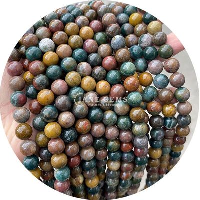 Ingrosso di gemme naturali perline rotonde 8 mm perline a sfera di ematite perline a sfera di lava perline a sfera di agata perline spazzatrici per gioielli M