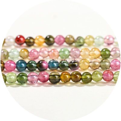 GROSSO STONE NATURALE PERLE RONDOTE 8 mm MULTICOLOR TOURMALINE PERLE RONDOTE AGATE PERLE RONDOTE SPACER per gioielli