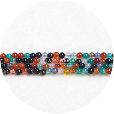 GROSSO STONE NATURALE PERLE RONDOTE 8 mm MULTICOLOR TOURMALINE PERLE RONDOTE AGATE PERLE RONDOTE SPACER per gioielli
