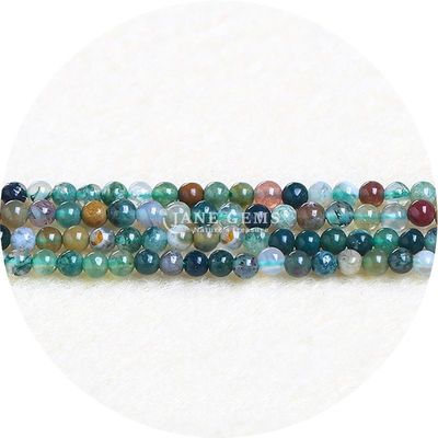 Ingrosso per gioielleria per perline di gemme naturali 8 mm perline di rodolite rotonde multicolore perline di turmalina
