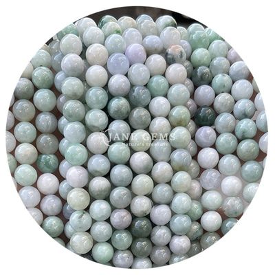 Ingrosso Naturale 2A Fiore di prugna Turmalina Rotonda Perle sciolte Pietra di luna Florite Pietra di sole Perle spaziatori per gioielli