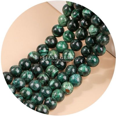 Ingrosso Naturale 2A Fiore di prugna Turmalina Rotonda Perle sciolte Pietra di luna Florite Pietra di sole Perle spaziatori per gioielli