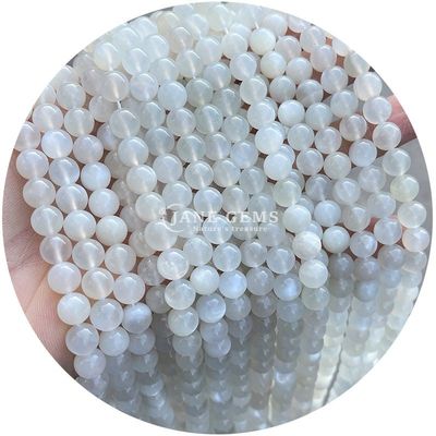 Ingrosso Naturale 2A Tourmaline Rotondo Perle Libere Moonstone Perle Libere di Pietra Arcobaleno Perle Fluorite Distanziatori per Gioielli