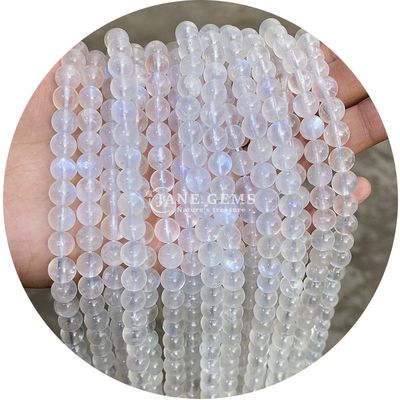 Ingrosso Naturale 2A Tourmaline Rotondo Perle Libere Moonstone Perle Libere di Pietra Arcobaleno Perle Fluorite Distanziatori per Gioielli