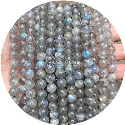 Ingrosso Naturale 2A Tourmaline Rotondo Perle Libere Moonstone Perle Libere di Pietra Arcobaleno Perle Fluorite Distanziatori per Gioielli